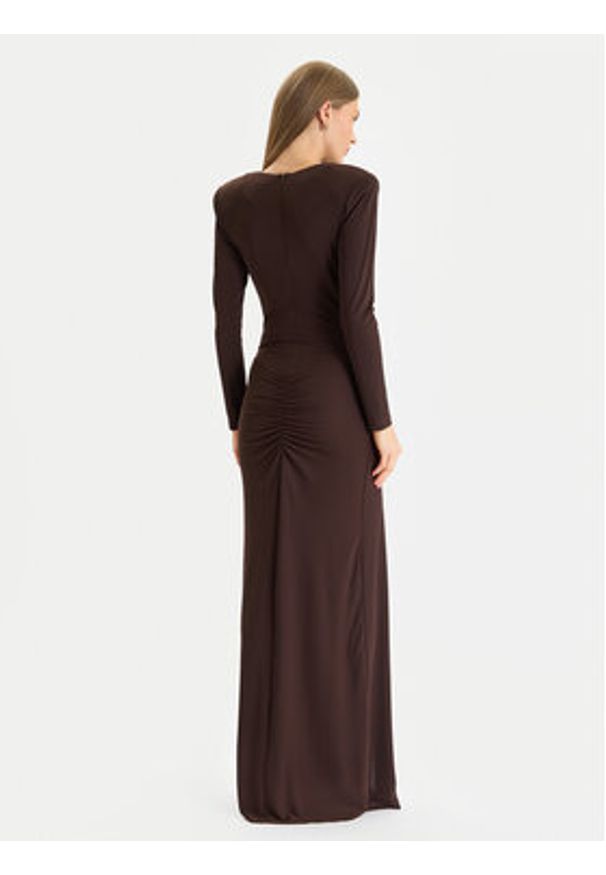 Gaudi Sukienka wieczorowa 521FD14008 Brązowy Slim Fit. Kolor: brązowy. Materiał: syntetyk. Styl: wizytowy