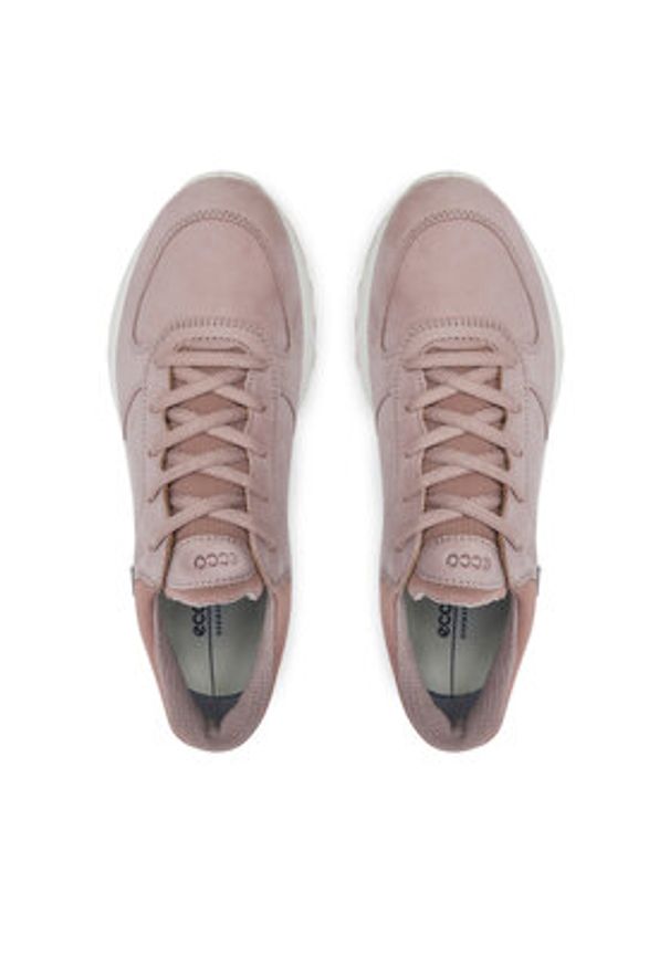 ecco - ECCO Sneakersy Exostride W 83530302386 Szary. Kolor: szary. Materiał: nubuk, skóra