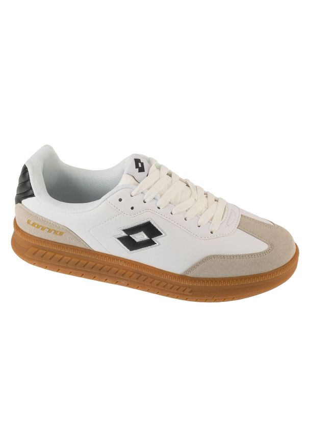 LOTTO - Buty halowe do piłki nożnej unisex, Makera. Kolor: biały. Sport: piłka nożna