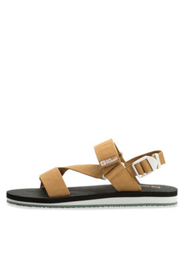 Jack Wolfskin Sandały Urban Entdeckung Belt Sandal 4056801 Brązowy. Kolor: brązowy. Materiał: materiał