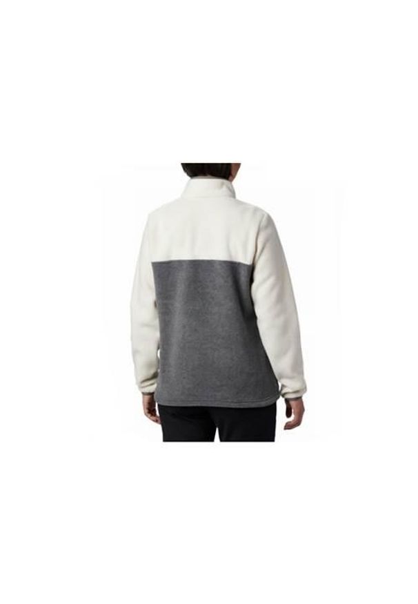 columbia - Bluza sportowa damska Columbia Benton Springs 12 Snap Pullover. Kolor: biały, wielokolorowy. Materiał: poliester