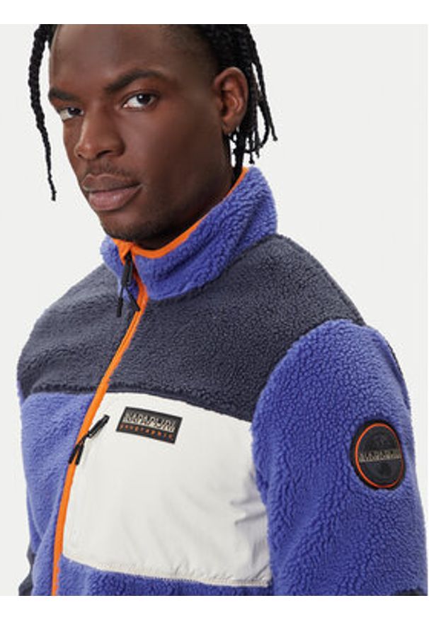 Napapijri Polar Yupik NP0A4GNT Niebieski Regular Fit. Kolor: niebieski. Materiał: syntetyk