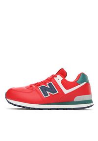 New Balance Sneakersy GC574CU Czerwony. Kolor: czerwony. Materiał: skóra. Model: New Balance 574 #6