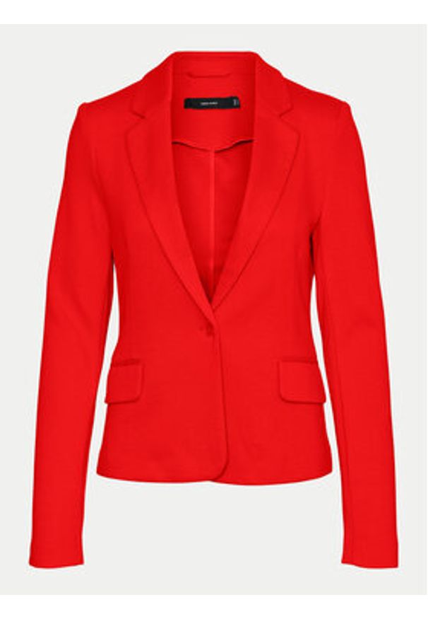 Vero Moda Marynarka Julia 10154123 Czerwony Regular Fit. Kolor: czerwony. Materiał: syntetyk, wiskoza