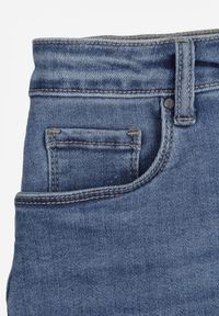 Born2be - Granatowe Jeansowe Szorty z Wysokim Stanem o Asymetrycznym Wykończeniu z Efektem Push-Up Afisea. Okazja: na co dzień. Stan: podwyższony. Kolor: niebieski. Materiał: jeans. Styl: casual #5