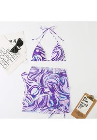 Intica - Strój kąpielowy z pareo na plażę i basen Maritta. Kolor: wielokolorowy. Materiał: materiał