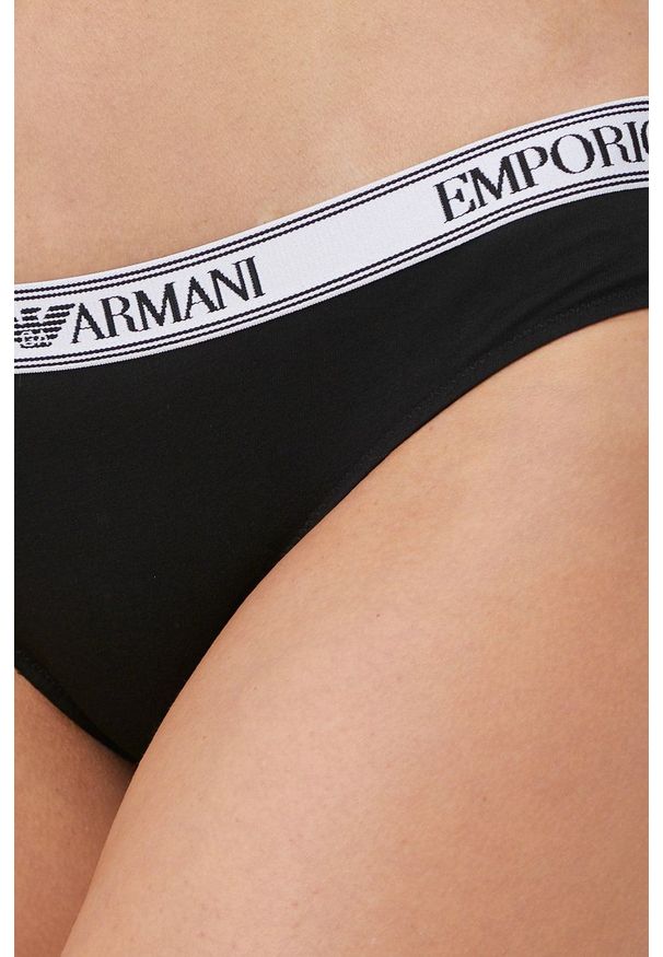 Emporio Armani Underwear figi (2-pack) kolor czarny. Kolor: czarny. Materiał: materiał