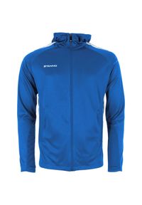 STANNO - Bluza dresowa z kapturem zapinana na zamek Stanno First. Typ kołnierza: kaptur. Kolor: wielokolorowy, niebieski, biały. Materiał: dresówka #1
