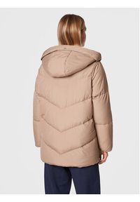 TOMMY HILFIGER - Tommy Hilfiger Kurtka puchowa Chevron Sorona WW0WW36211 Beżowy Relaxed Fit. Kolor: beżowy. Materiał: syntetyk. Sezon: zima #3