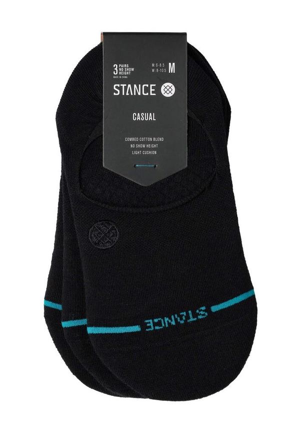 Skarpety turystyczne Stance Icon No Show 3 Pack. Kolor: czarny