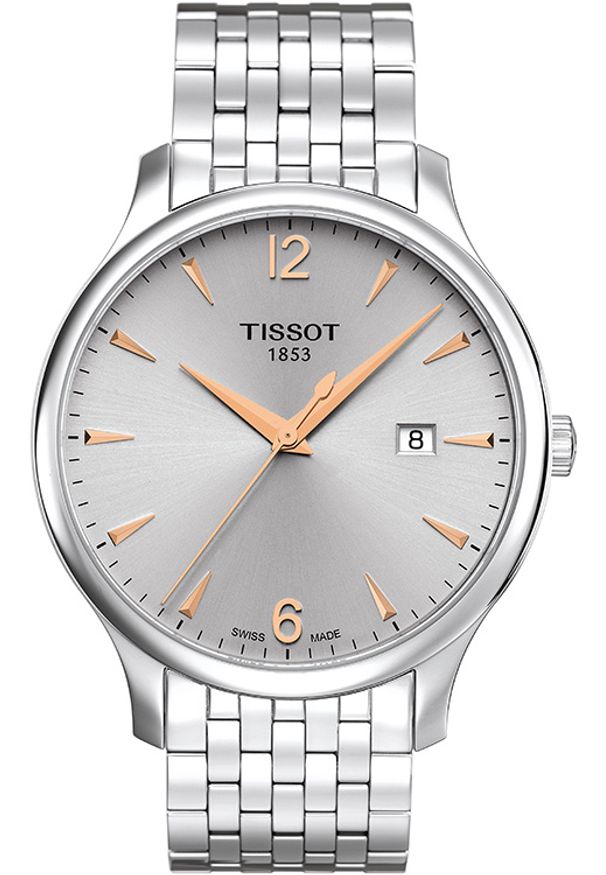 Zegarek Męski TISSOT Tradition T-CLASSIC T063.610.11.037.01. Rodzaj zegarka: analogowe. Materiał: materiał. Styl: klasyczny, elegancki