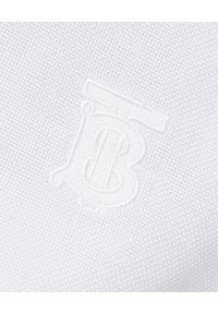 Burberry - BURBERRY - Biała koszula Oxford. Okazja: na spotkanie biznesowe, do pracy. Kolor: biały. Materiał: bawełna. Długość rękawa: długi rękaw. Długość: długie. Wzór: haft. Styl: biznesowy, klasyczny #4
