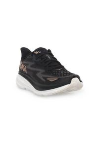 Buty do biegania damskie Hoka One One Clifton 9. Kolor: czarny. Materiał: syntetyk, materiał. Szerokość cholewki: normalna. Sport: bieganie