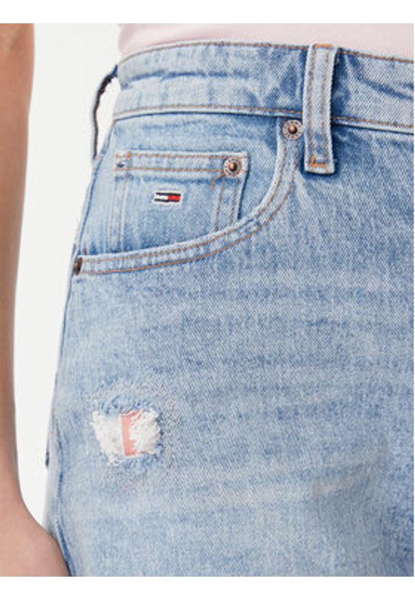 Tommy Jeans Szorty jeansowe DW0DW20087 Niebieski Slim Fit. Kolor: niebieski. Materiał: bawełna