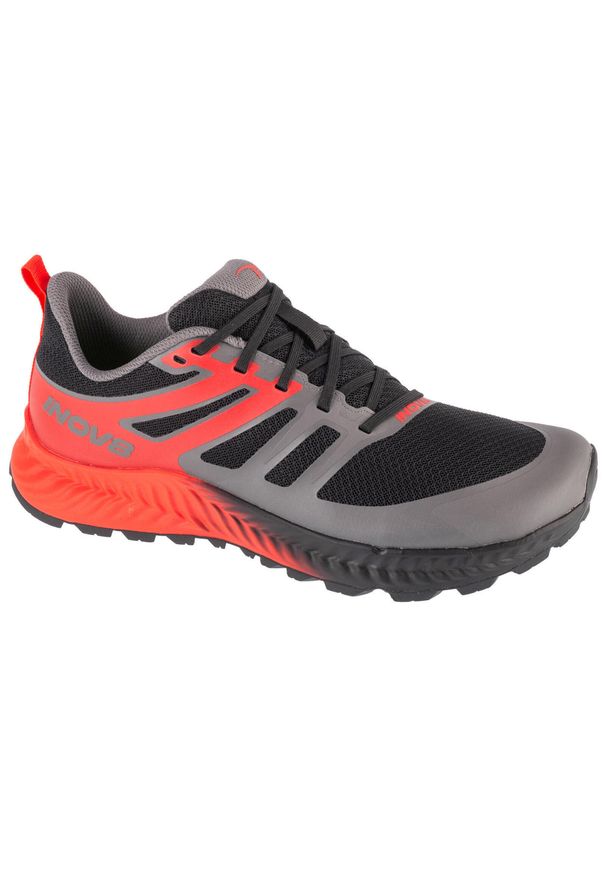 Buty do biegania męskie Inov-8 Trailfly Standard. Zapięcie: sznurówki. Kolor: wielokolorowy, szary, czarny. Materiał: materiał, syntetyk. Szerokość cholewki: normalna