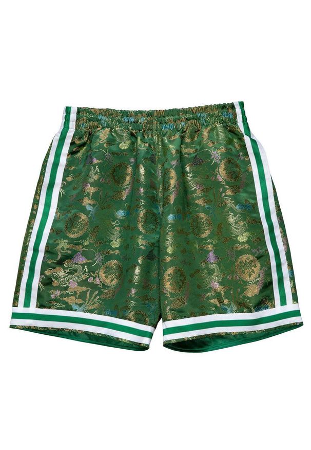 Mitchell & Ness - Szorty Boston Celtics Lunar New Year Swingman 1985/86. Kolor: zielony. Materiał: poliester. Długość: krótkie. Sport: koszykówka