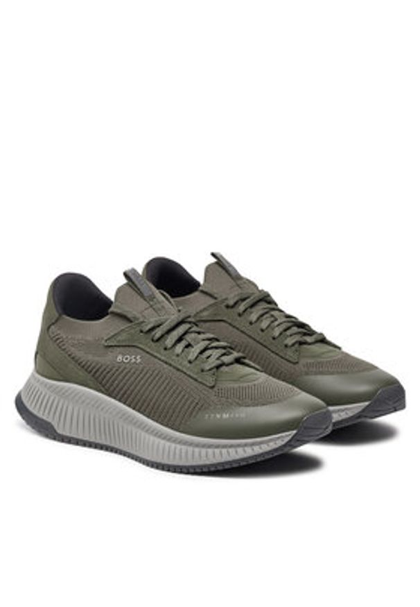 BOSS - Boss Sneakersy TTNM EVO Slon 50523113 Zielony. Kolor: zielony. Materiał: materiał