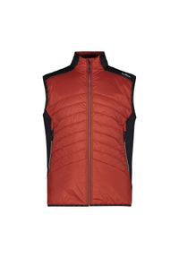 Kurtka puchowa bez rękawów CMP. Kolor: czerwony, beżowy, wielokolorowy, pomarańczowy. Materiał: puch. Długość rękawa: bez rękawów. Sezon: zima. Sport: narciarstwo #1