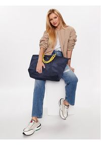 Tommy Jeans Torebka Tjw Beach Summer Tote AW0AW14583 Granatowy. Kolor: niebieski