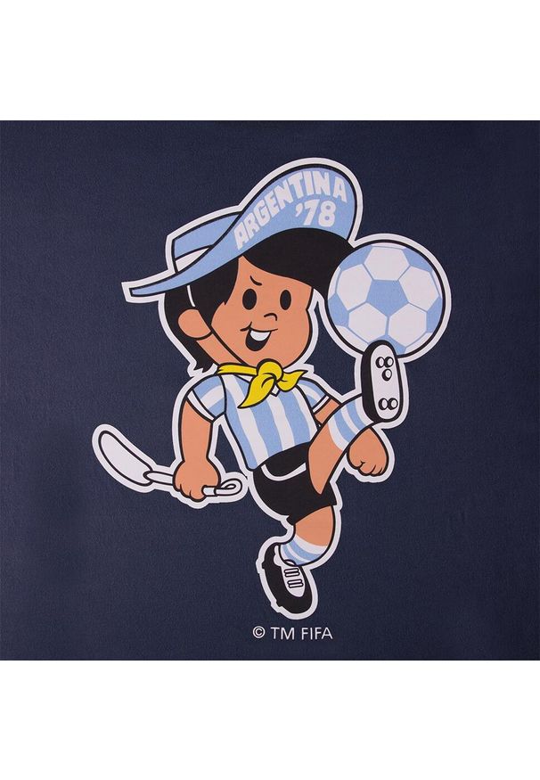 COPA FOOTBALL - Koszulka dla dzieci Maskotka Mistrzostw Świata Argentyna 1978 - Niebieski. Kolor: niebieski. Sport: piłka nożna