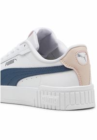 Puma - Damskie sneakersy Carina 2.0 PUMA White Gray Skies Island Pink. Okazja: na plażę. Kolor: biały, wielokolorowy, różowy, szary. Sezon: lato. Sport: tenis