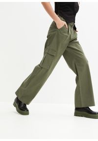 bonprix - Spodnie bojówki. Kolor: zielony #1