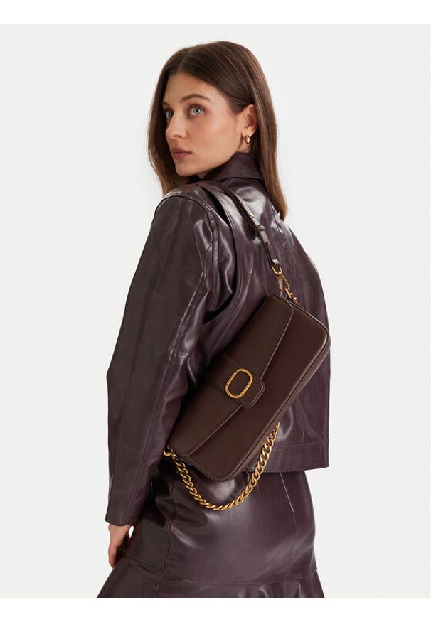 TwinSet - TWINSET Torebka 252TD836A Brązowy. Kolor: brązowy. Materiał: skórzane