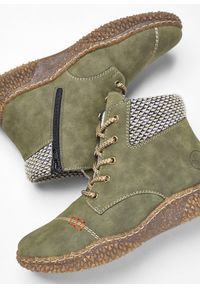 bonprix - Wysokie sneakersy Rieker. Kolor: zielony #2