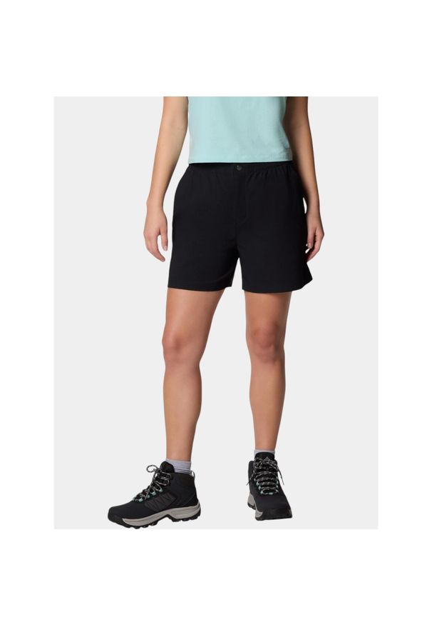 columbia - Spodenki turystyczne damskie Columbia Cedar Crest. Kolor: czarny. Sport: turystyka piesza