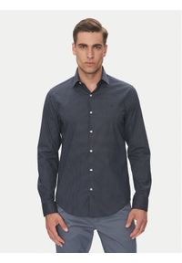 Calvin Klein Koszula LV019EU005 Granatowy Slim Fit. Kolor: niebieski. Materiał: bawełna #1