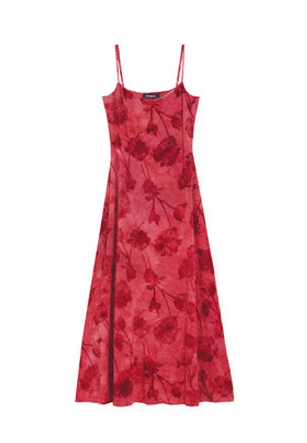 Desigual Sukienka letnia Madison 26SWVK01 Czerwony Regular Fit. Kolor: czerwony. Materiał: syntetyk. Sezon: lato