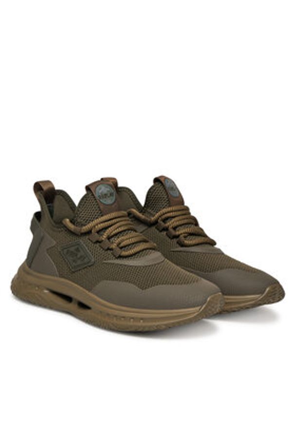 Replay - REPLAY Sneakersy GMSE8 .000.C0001T Khaki. Kolor: brązowy. Materiał: materiał