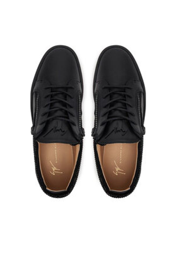 Giuseppe Zanotti - GIUSEPPE ZANOTTI Sneakersy May London RU40038/001 Czarny. Kolor: czarny. Materiał: skóra