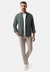 Volcano - Spodnie w kratkę R-SIMO. Materiał: tkanina, materiał. Wzór: kratka. Styl: klasyczny #1