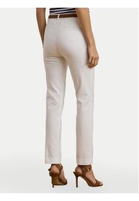 Lauren Ralph Lauren - LAUREN RALPH LAUREN Spodnie materiałowe 200811955005 Biały Skinny Fit. Kolor: biały. Materiał: bawełna #4