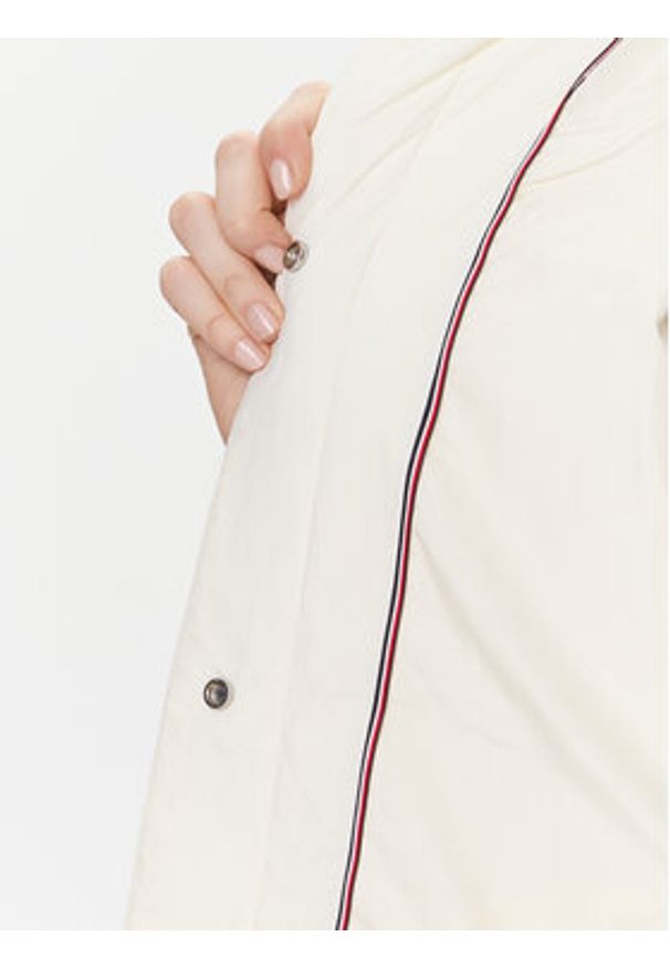 TOMMY HILFIGER - Tommy Hilfiger Płaszcz przejściowy WW0WW40469 Beżowy Relaxed Fit. Kolor: beżowy. Materiał: syntetyk