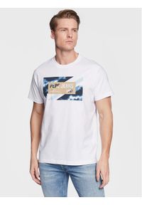 Pepe Jeans T-Shirt Rederick PM508685 Biały Regular Fit. Kolor: biały. Materiał: bawełna #1