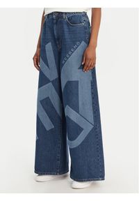 Weekend Max Mara Jeansy Vortice 2615181011 Granatowy Wide Leg. Kolor: niebieski #1