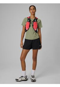 4f - 4F Spodenki do biegania szybkoschnące damskie - czarne XS. Stan: podwyższony. Kolor: czarny. Długość: krótkie. Sport: bieganie #1