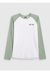 4f - 4F Longsleeve regular damski - zielony XL. Okazja: na co dzień. Kolor: zielony. Materiał: materiał, dzianina. Długość rękawa: długi rękaw. Długość: długie. Styl: casual