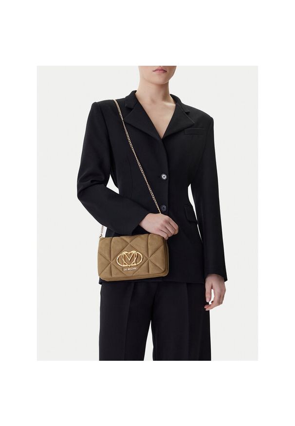 Love Moschino - Torebka LOVE MOSCHINO. Kolor: beżowy