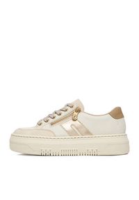 Rieker Sneakersy M1912-80 Écru. Kolor: kremowy. Materiał: skóra, syntetyk #7