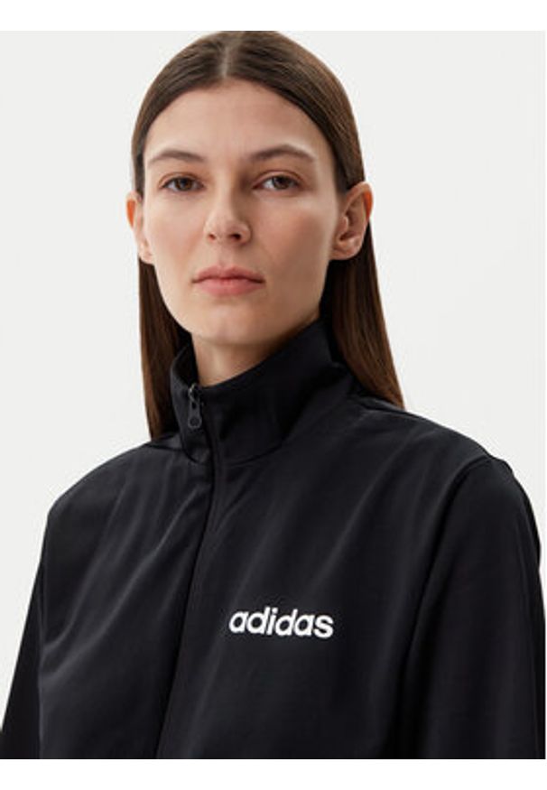Adidas - adidas Komplet bluza i szorty sportowe Essentials Linear JD5432 Czarny Regular Fit. Kolor: czarny. Materiał: syntetyk