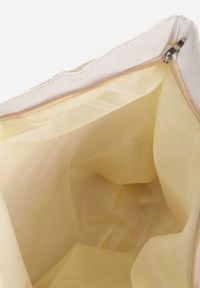 Renee - Różowo-Beżowa Duża Torebka Jednokomorowa na Suwak o Plecionym Fasonie Kastra. Kolor: różowy. Sezon: lato. Rozmiar: duże #3