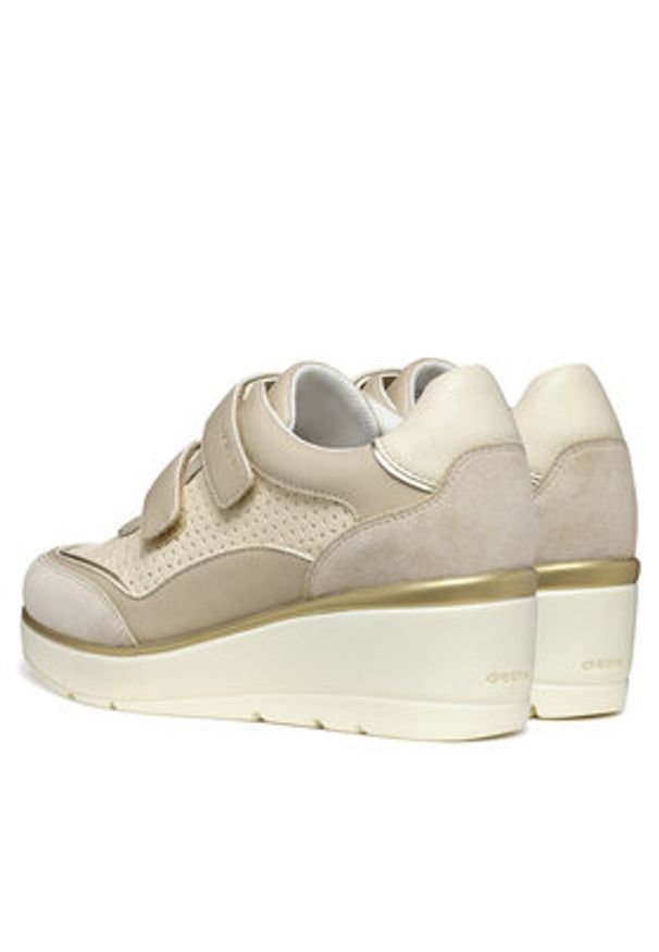 Geox Sneakersy D Ilde D55RAA 05422 C1SH6 Beżowy. Kolor: beżowy. Materiał: skóra