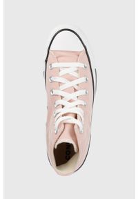 Converse trampki Chuck Taylor All Star damskie kolor różowy. Nosek buta: okrągły. Zapięcie: sznurówki. Kolor: różowy. Materiał: guma. Szerokość cholewki: normalna