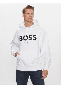 BOSS - Boss Bluza Sullivan 16 50496661 Biały Oversize. Kolor: biały. Materiał: bawełna