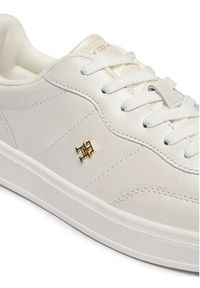 TOMMY HILFIGER - Tommy Hilfiger Sneakersy Th Heritage Shiny Sneaker FW0FW09179 Biały. Kolor: biały. Materiał: skóra #5