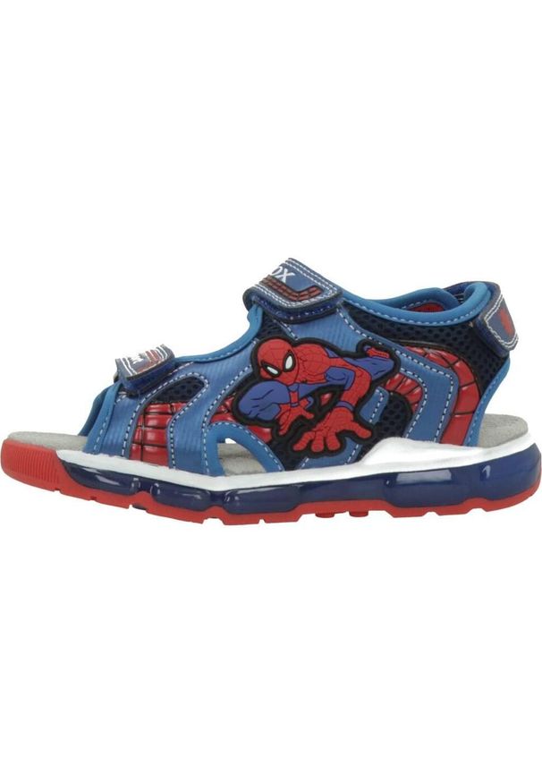 Geox - Sandały GEOX J SANDAL ANDROID BOY Niebieski. Kolor: niebieski. Materiał: tkanina. Sezon: lato