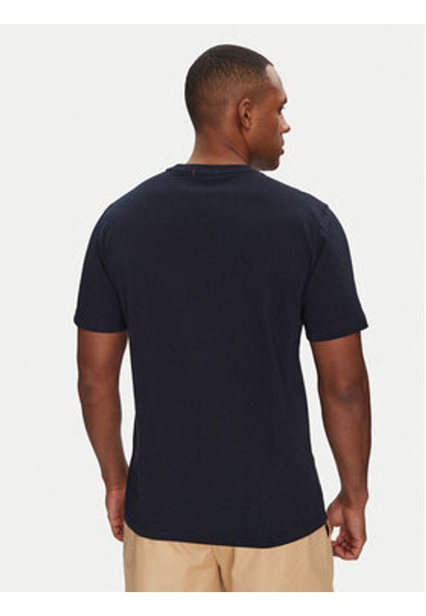 Champion T-Shirt 221174 Granatowy Regular Fit. Kolor: niebieski. Materiał: bawełna